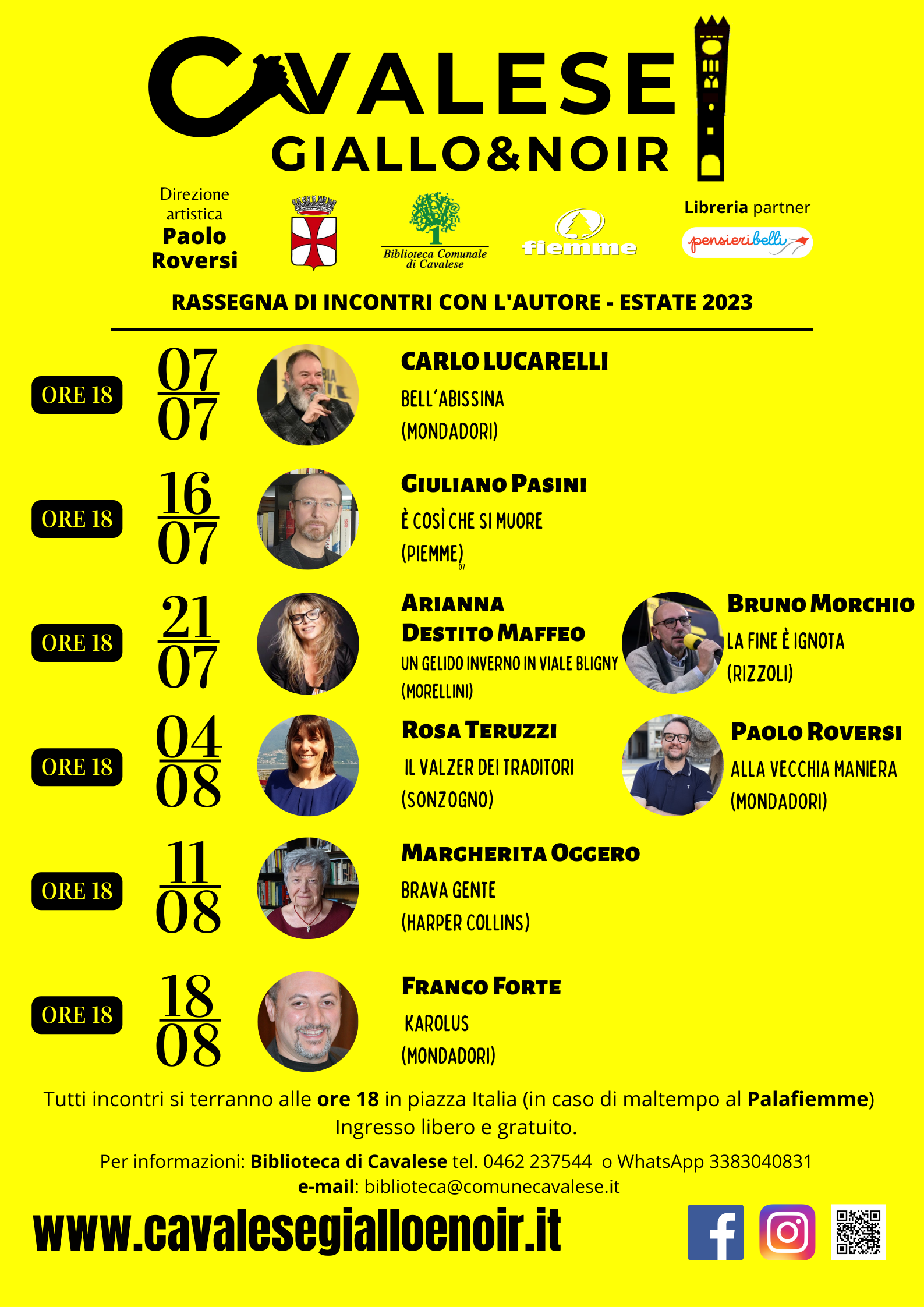 Cavalese Giallo e Noir 2023: il programma!